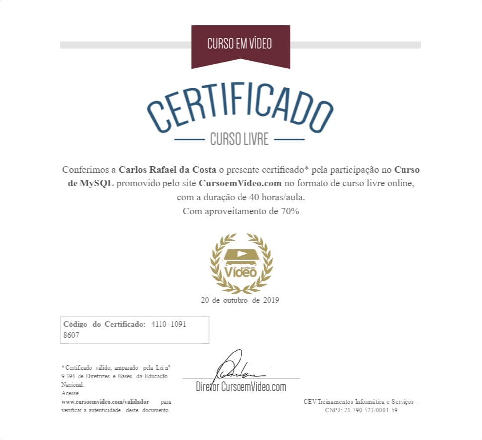 Curso de MySQL