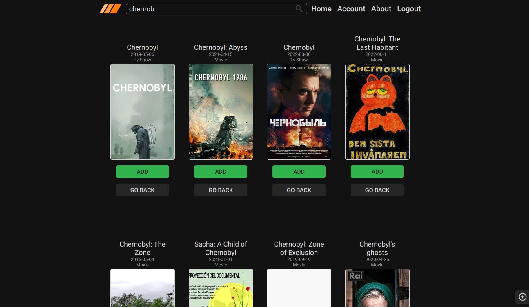 Tracker de séries e filmes, imagem 3