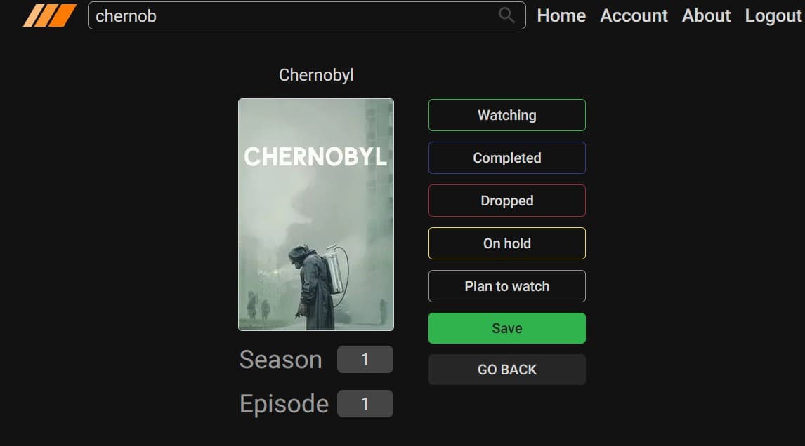 Tracker de séries e filmes, imagem 4