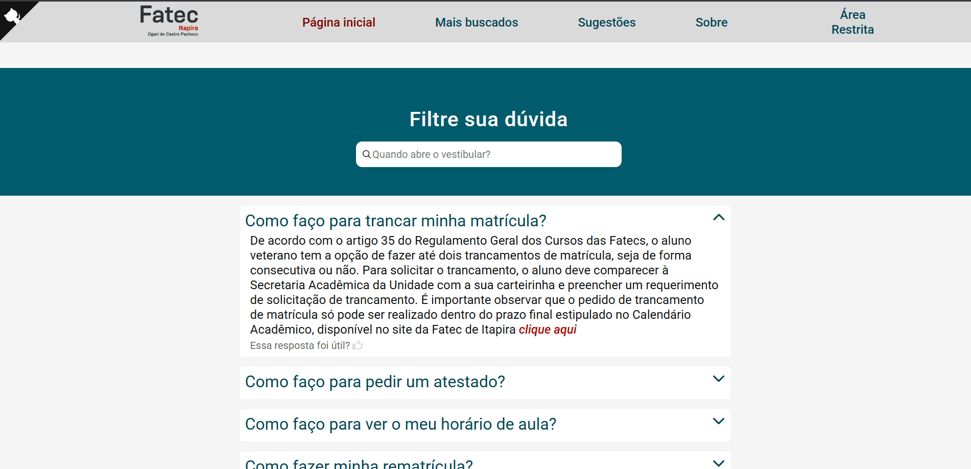 FAQ Fatec — imagem 1